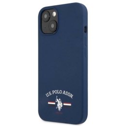 US Polo Assn Silicone Logo - Etui iPhone 13 mini (granatowy)