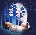 MUZYCZNA KARUZELKA INFANTINO 3W1 LAMPKA RÓŻOWA