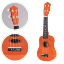 GITARA DREWNIANA UKULELE 4 STRUNY DLA DZIECI ECOTOYS