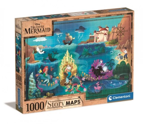 PUZZLE 1000 ELEM. STORY MAPS MAŁA SYRENKA