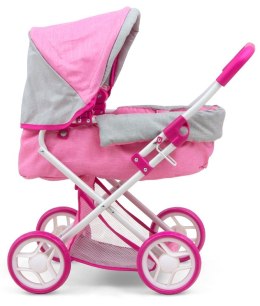 Wózek dla lalek Alice Prestige pink #B1