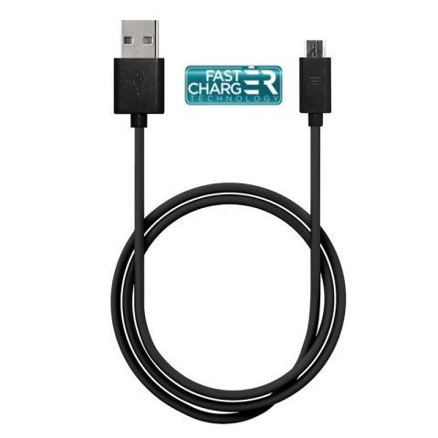 KABEL POŁĄCZENIOWY USB NA MICRO USB 1A 1 M CZARNY