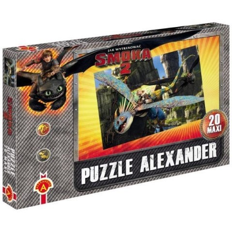 PUZZLE JAK WYTRESOWAĆ SMOKA 20 MAXI ALEXANDER