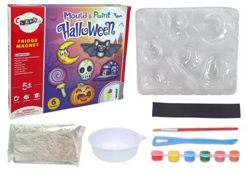 ZESTAW DIY ODLEWY GIPSOWE MAGNESY HALLOWEEN DYNIA