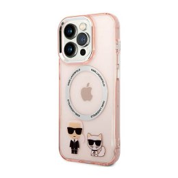 Karl Lagerfeld Karl&Choupette Aluminium MagSafe - Etui iPhone 14 Pro (różowy)