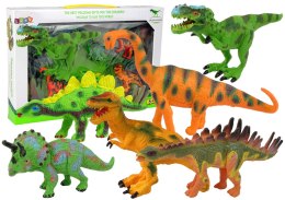 ZESTAW DINOZAURÓW FIGURKI MODELE 6 SZT AKCESORIA