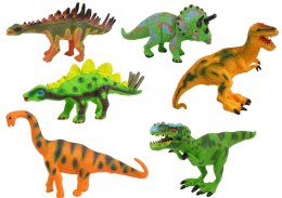 ZESTAW DINOZAURÓW FIGURKI MODELE 6 SZT AKCESORIA