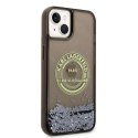 Karl Lagerfeld Liquid Glitter RSG - Etui iPhone 14 Plus (czarny)