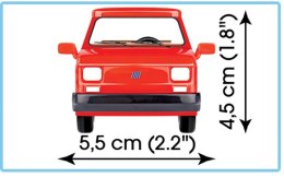 KLOCKI KONSTRUKCYJNE CADA AUTO FIAT 126P MALUCH