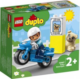 KLOCKI LEGO DUPLO 10967 MOTOCYKL POLICYJNY