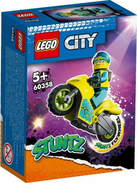 LEGO KLOCKI CITY 60358 CYBERMOTOCYKL KASKADERSKI