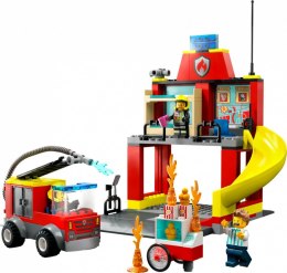 LEGO CITY 60375 REMIZA STRAŻACKA I WÓZ STRAŻACKI