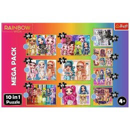 Puzzle 10in1 Kolekcja modnych laleczek Rainbow High