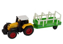 ZESTAW FARMA TRAKTOR PRZYCZEPA KOŃ 1:64