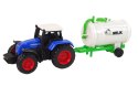 ZESTAW FARMA TRAKTOR ZBIORNIK NA MLEKO KROWA 1:64