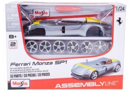 FIGURKA MODEL METALOWY SAMOCHÓD DO SKŁADANIA Ferrari Monza SP1 1/24