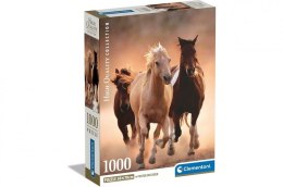 Puzzle 1000 elementów Compact Biegnące konie