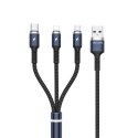 KABEL USB-A DO LIGHTNING + USB-C + MICRO USB 1.2 M