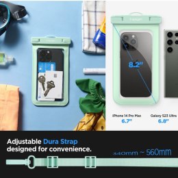Spigen A601 Universal Waterproof Case - Etui do smartfonów do 6.9" (Miętowy)