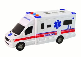 AUTO AMBULANS KARETKA Z DŹWIĘKIEM BIAŁA NAPĘD