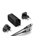 ŁADOWARKA SIECIOWA MULTIPLUG EU UK US GAN 90W