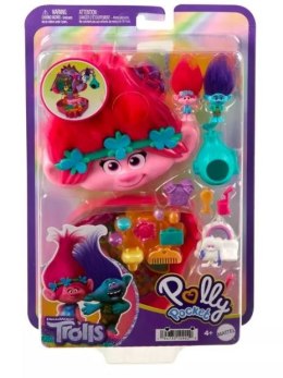 ZESTAW Z FIGURKAMI WALIZKA POLLY POCKET TROLLS POPPY FIGURKI TROLLE