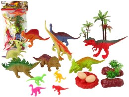 ZESTAW FIGURKI DINOZAURY PARK JURAJSKI Z AKCESORIAMI 21 SZTUK