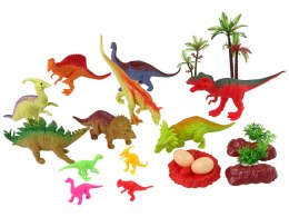 ZESTAW FIGURKI DINOZAURY PARK JURAJSKI Z AKCESORIAMI 21 SZTUK