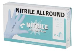 KERBL Rękawice Nitrile Allround, XL, niebieskie 50sztuk [09-3183]