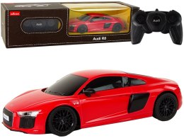 AUTO ZDALNIE STEROWANE RC AUDI R8 1:24 RASTAR CZERWONE