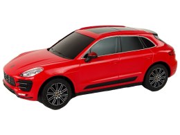 AUTO ZDALNIE STEROWANE RC PORSCHE MACAN TURBO RASTAR CZERWONE