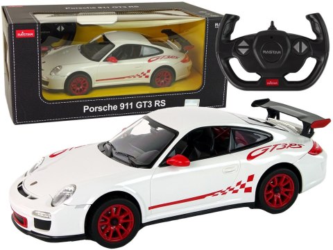 AUTO ZDALNIE STEROWANE RC PORSCHE 911 GT3 RS RASTAR BIAŁE