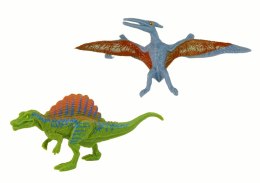 ZESTAW FIGURKI DINOZAURY ZESTAW SAMOCHÓD Z RAKIETĄ PRZYCZEPA