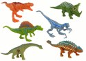 ZESTAW FIGURKI DINOZAURY 12 SZTUK KOLOROWE PARK DINOZAURÓW