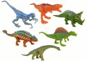 ZESTAW FIGURKI DINOZAURY 6 SZTUK KOLOROWE