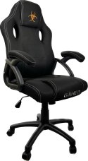 OBROTOWY FOTEL BIUROWY GAMINGOWY DO BIURKA CARRERA M BLACK FABRIC