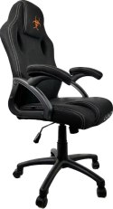 OBROTOWY FOTEL BIUROWY GAMINGOWY DO BIURKA CARRERA M BLACK FABRIC