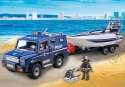 ZESTAW Z FIGURKAMI PLAYMOBIL CITY ACTION 5187 POJAZD TERENOWY POLICJI