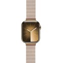 SKÓRZANY PASEK MAGNETYCZNY APPLE WATCH 38/40/41MM BEŻOWY CRONG ECLIPSE