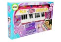 INSTRUMENT KEYBOARD PIANINKO 24 KLAWISZE USB MIKROFON RÓŻOWY