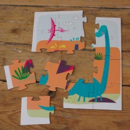 Moje pierwsze puzzle, 3 układanki, 6, 9, 12 el., dinozaur