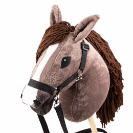 Skippi hobby horse z kantarem brązowy koń A3 duży