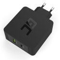 ŁADOWARKA USB-C 45W PD Z PRZEWODEM USB-C + PORTEM USB GREEN CELL