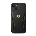 Ferrari Leather Stamp Sides - Etui iPhone 14 Plus (Czarny)
