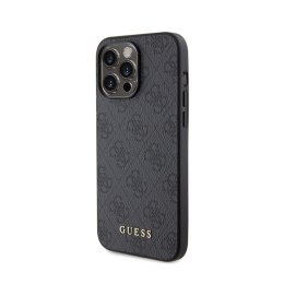 Guess 4G Metal Gold Logo - Etui iPhone 15 Pro Max (szary)