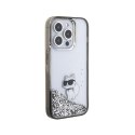 Karl Lagerfeld Liquid Glitter Choupette - Etui iPhone 15 Pro Max (przezroczysty)