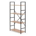 DREWNIANY REGAŁ INDUSTRIALNY SZAFKA 4 PÓŁKI SZEROKI 113x58,5 cm LOFT