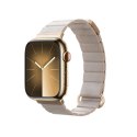SKÓRZANY PASEK MAGNETYCZNY APPLE WATCH 38/40/41MM BEŻOWY CRONG ECLIPSE