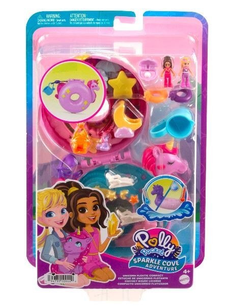 ZESTAW LALKA FIGURKA POLLY POCKET BASEN JEDNOROŻCA