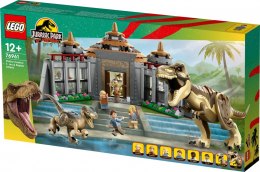 Klocki Jurassic World 76961 Centrum dla odwiedzających: atak tyranozaura i raptora